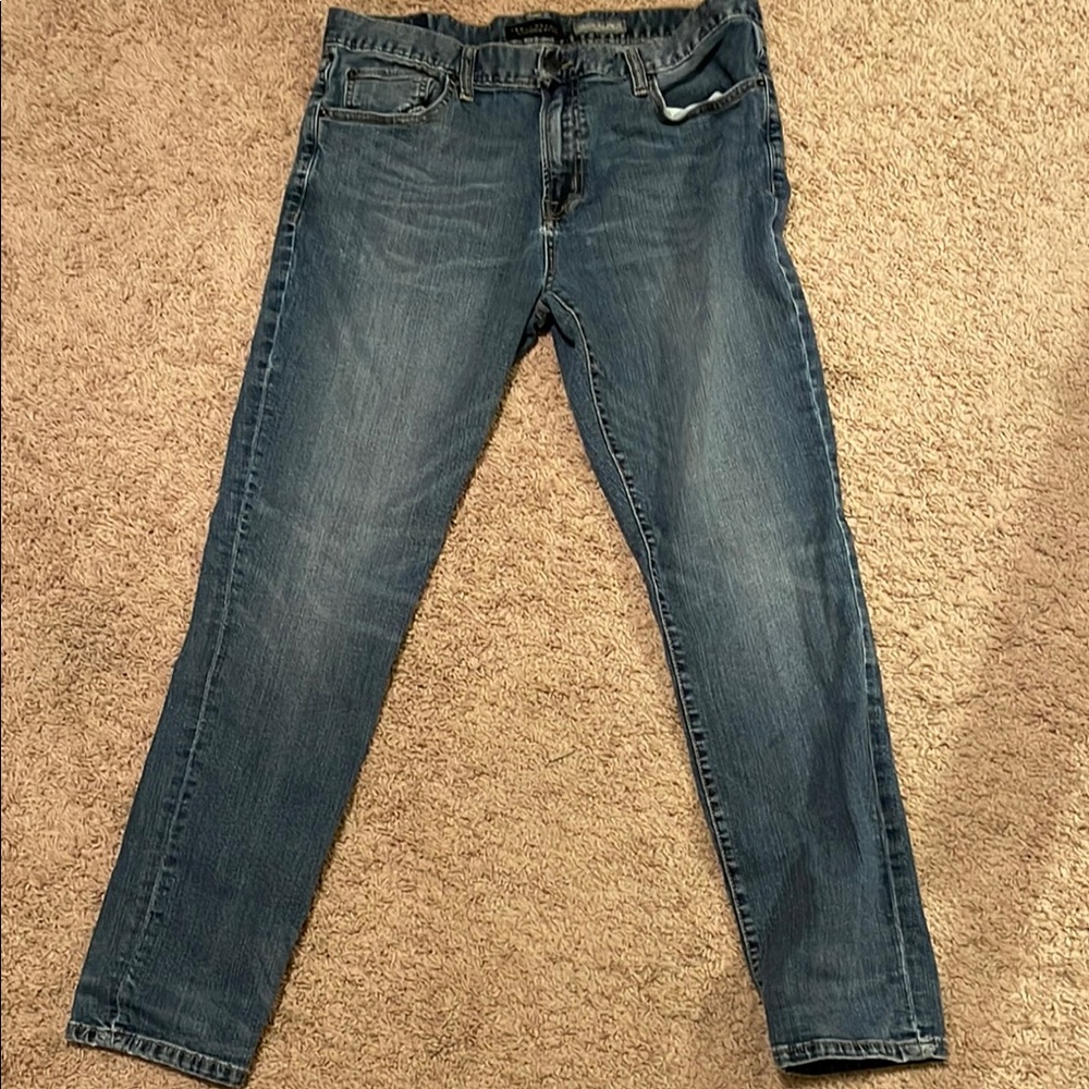 Aeropostale Men's Relaxed Denim Jeans - Dark Blue